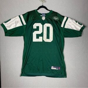 Reebok NFL New York Jets Jersey Mens XL/50 Thomas Jones Green Stitched
